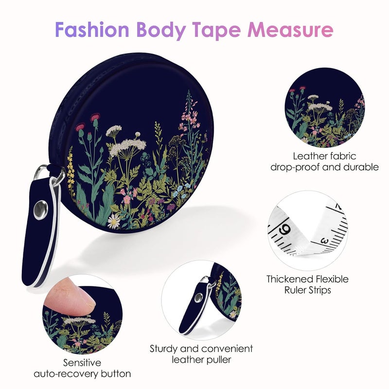 Gerkia Sewing Tape Measure，Colour Printed Small Retractable Soft Measuring Tape for Tailor Cloth Fabric Body Measurements. - Image 3